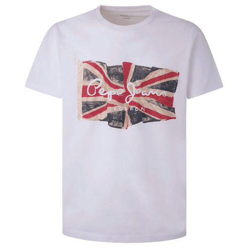 Pepe Jeans Ανδρική κοντομάνικη μπλούζα Flag Logo N Waving Flag T-Shirt